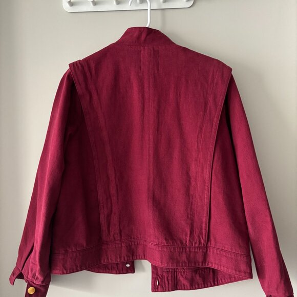 Sezane Aaron Jacket Lie De Vin - Size S - Picture 2 of 5